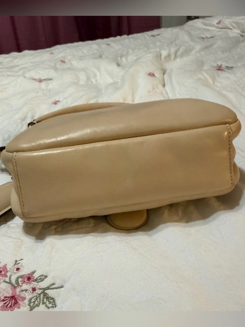 Coach Tabby Bag – Cream Leather, Gold Hardware
